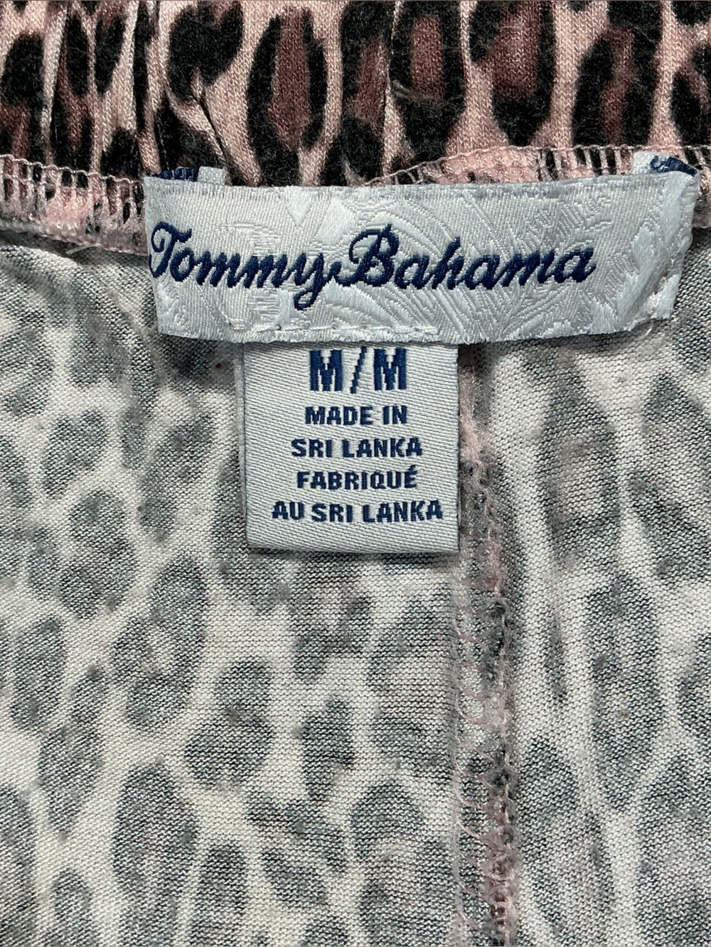 Tommy Bahama Leopard Print Pajama Set Women’s Medium Wide Leg Lounge PJs - Picture 4 of 16